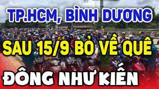 TPHCM, Bình Dương KHÓC THÉT - sau 15/9 Hàng Chục Ngàn CN bỏ về quê GIỮ MẠNG; doanh nhiệp CH'ẾT CỨNG