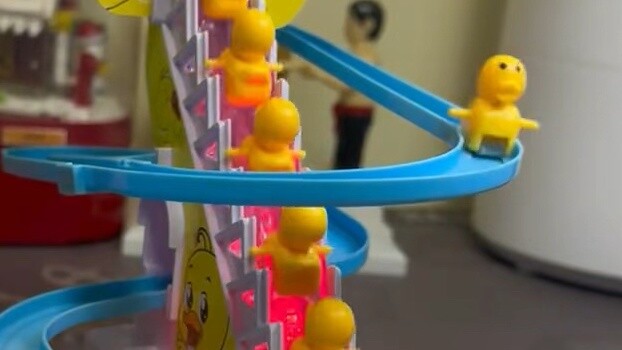 My nephew's little duck climbing stair toy is quite popular even in the entire university circle #li