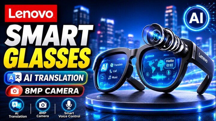 Lenovo SMART Glasses Have AI Translation and 8MP Camera?