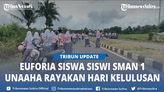 Rayakan Hari Kelulusan, Siswa siswi di Konawe Sulawesi Tenggara Corat coret Seragam di Jalan 40