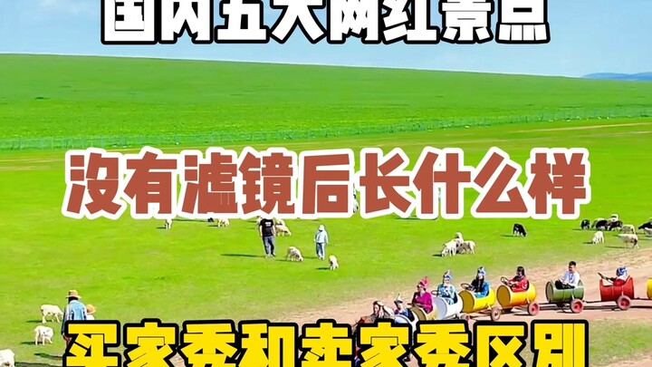 What do internet-famous attractions look like without filters? Could this be the legendary differenc