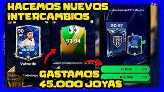 ¡Hacemos los nuevos intercambios! Gastamos 45K joyas en sobres TOTY seguros y más | FC Mobile