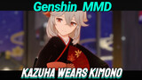[Genshin  MMD]  Kazuha wears kimono and dances [Hua Yue Cheng Shuang]