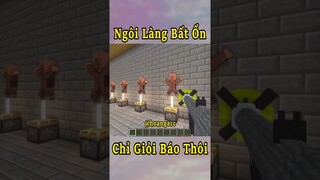 Ngôi Làng Bất Ổn Nhất Minecraft Anh Đen Xì Xì Làm Bá Chủ 🤣 #shorts