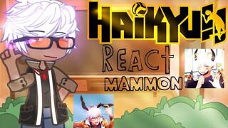 HAIKYUU Characters react to《Mammon: obey me!》//short like you :)//part: 1/??