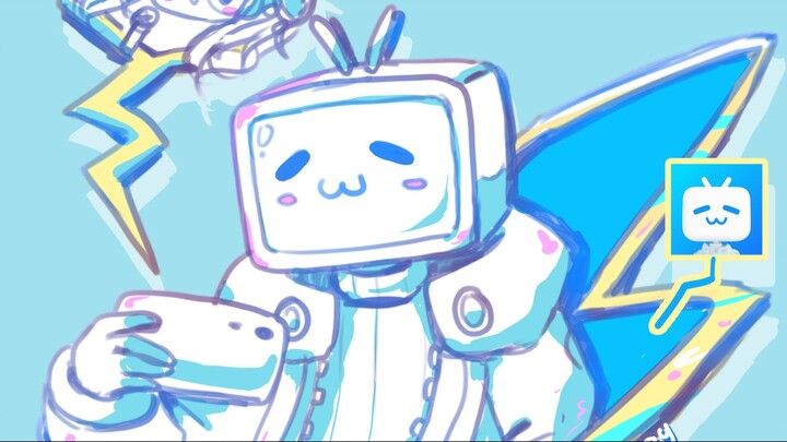 ⚡️ Drawing The BiliBili Mascot ⚡️