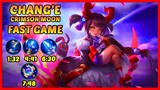 Chang'e Crimson Moon Skin | Fast Game - Mobile Legends - MLBB