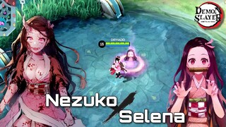 Nezuko X Selena, Mode Iblisnya Terlalu Brutal⁉️😱🤯