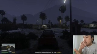 ASMR EATING JAWBREAKER + GRAND THEFT AUTO 5, MISSION FRIENDS REUNITED GAMEPLAY🎮