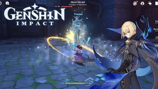 Quest Story Genshin Impact vs Abyss Herald First Meet ( Bahasa Indonesia Dub Japan 4K 60fps )