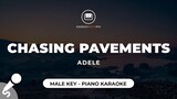 Chasing Pavements - Adele (Male Key - Piano Karaoke)