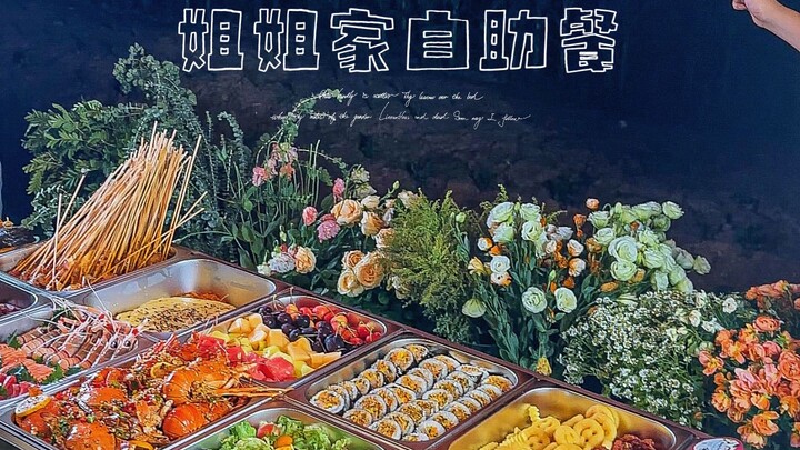 Memanfaatkan liburan musim panas! Aku mengadakan prasmanan ke-2 untuk adikku dan 20 penggemar di rum