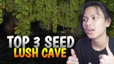 TOP 3 SEED LUSH CAVE TERBARU Untuk Minecraft BEDROCK / MCPE !!! (Caves & Cliff Update Part2)