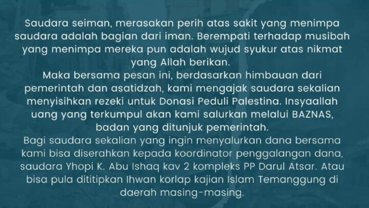 jangan lupakan saudara kita