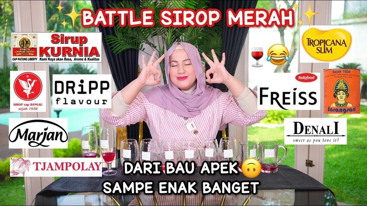 TASYI MUKBANG & BATTLE of SIRUP Warna Merah - buat Takjil berbuka Siapa yang menang ya?