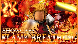 🔥FLAME BREATHING STYLE🔥SHOWCASE + CODE IN SLAYERS UNLEASHED (ROBLOX)