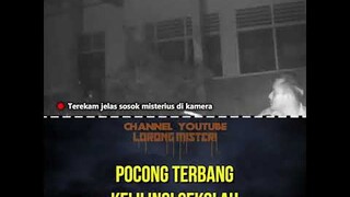 POCONG TERBANG PATROLI KELILING SEKOLAHAN #shorts