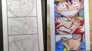 How to Draw Luffy, Eustass Kid, Trafalgar Law - [One Piece]