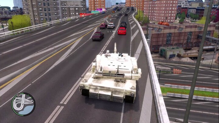 [GTA4] Điều gì sẽ xảy ra khi bạn lái một chiếc xe tăng 6.800 tấn?