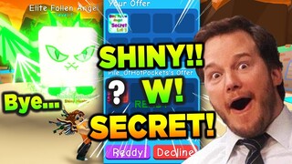 THIS IS INSANE!! MY FIRST OP SHINY SECRET PET in Roblox Bubblegum Simulator