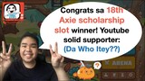 18th axie scholarship winner | Negros Occidental | Scholarship giveaway
