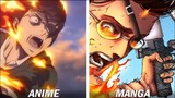 ANIME vs MANGA Attack On Titan Season 4 Part 3 Cour 1 [Hange's and Floch Deaths]