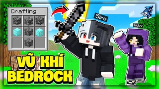 Minecraft nhưng Siro Và Noob Ruby Sở Hữu Vũ Khí Làm Từ Bedrock