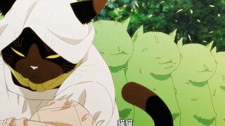 主要胆子大，猫猫也会打工！化身环卫工人修剪树枝！路人看呆了...