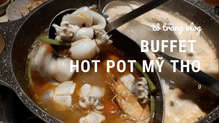 ĂN SẬP BUFFET HOT POT TẠI BIG C MỸ THO /Cô Trang Vlog