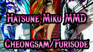 [Hatsune Miku MMD] Kombinasi Dari Cheongsam dan Furisode| Hi-Fi Raver dari Miku&Luka&Haku