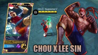 CHOU SKIN AS LEE SIN PLAYMAKER SCRIPT FULL EFFECT + NO PASSWORD - MOBILE LEGENDS