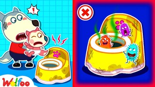Jenny, Be Careful! Potty Is Dirty - Kids Stories About Potty Training With Wolfoo | Wolfoo Family