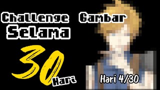 ||Challenge Gambar Selama 30 Hari|| Hari Ke 4 Cloud Strife (Final Fantasi VII)