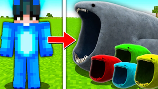 ฉันแกล้งเพื่อนเป็น BLOOP FAMILY ใน Minecraft!