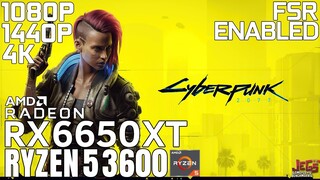 Cyberpunk 2077 | Ryzen 5 3600 + RX 6650 XT | 1080p, 1440p, 4K benchmarks!