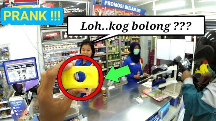 #28 PRANK BELI SABUN BOLONG DI INDOMARET !!! - KASIRNYA SAMPAI BINGUNG
