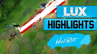 WILD RIFT - LUX GAMEPLAY HIGHLIGHTS