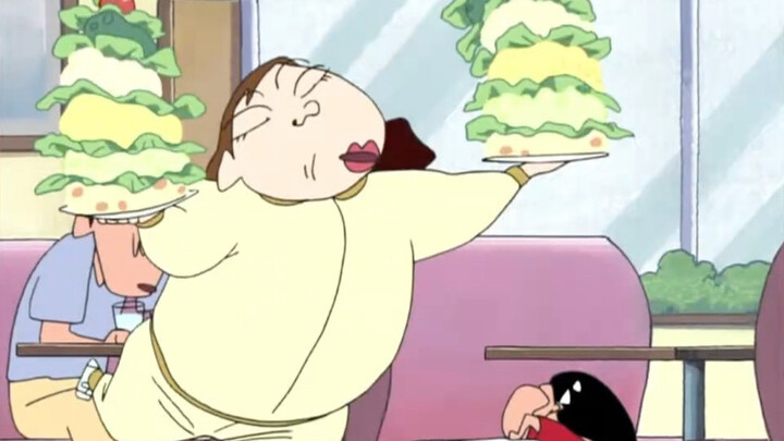 Not included in the Taiwanese dub! The "Hokkai Impact"-style art for "Crayon Shin-chan" is super hil