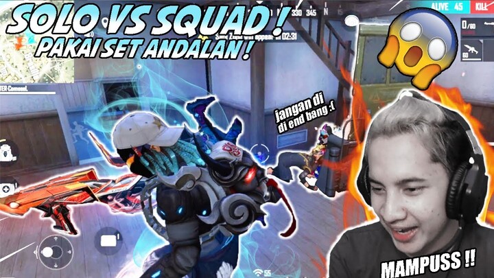 BAR BAR SOLO VS SQUAD PAKAI SET ANDALAN AUTO PANEN 33 KILL !
