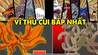 Vĩ Thú Nào Cùi Bắp Nhất | Xếp Hạng Sức Mạnh 9 Vĩ Thú Trong Naruto