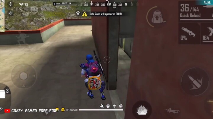 Free Fire Loot prank in L shape house - Free fire momen lucu 198  - free fire ex