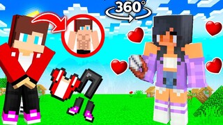 APHMAU Took Off MAIZEN JJ Clothes Prank - Funny Story in Minecraft (APHMAU and JJ)