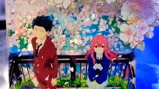 客单展示，尝试了一下花瓣流沙ww