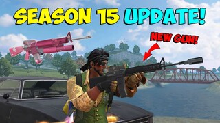 ROS SEASON 15 UPDATE! NEW GUN! M16A4! (RULES OF SURVIVAL)