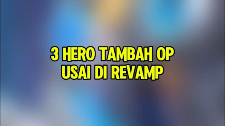 3 Hero tambah OP usai di revamp moonton #eudorarevamp #herorevampmlbb #MLBB9TH #MLBB