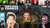 Reaksi Gamer Melawan Kereta Monster Laba - Laba Charles Part 2 | Choo Choo Charles Indonesia