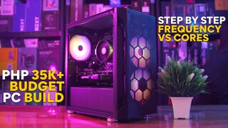 BUDGET PC BUILD Php 35K+ Does AVG FPS Matters? ft GTX 1650 vs RX 570 & AMD R3 3300X vs R5 3500 2021