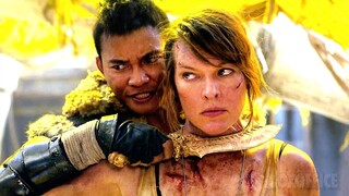 Tony Jaa uses his signature kick (brutal K.O.) | Monster Hunter | CLIP