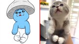 😂Cat Memes: Blue Smurf Cat 🐈‍⬛ and Funny Animal Videos 2023😹