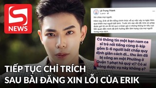 Netizen chỉ ra điểm không hợp lý sau bài đăng của Erik về việc đi thu âm trong thời gian giãn cách